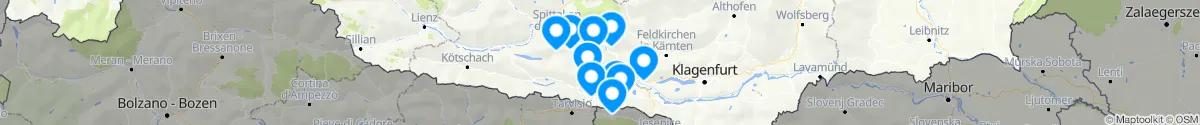 Map view for Pharmacies emergency services nearby Fresach (Villach (Land), Kärnten)